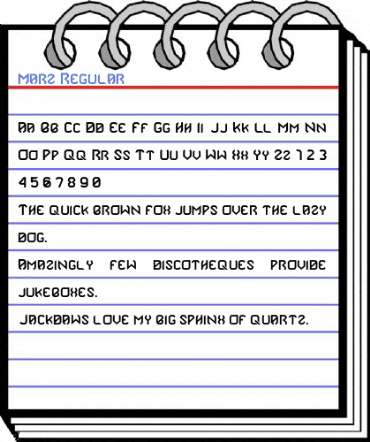 Marz Regular Font
