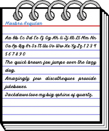 Masbro Regular Font