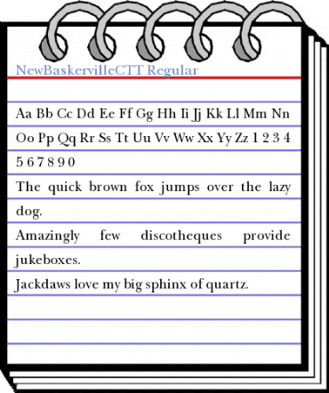 NewBaskervilleCTT Regular Font