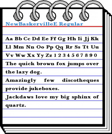 NewBaskervilleE Font