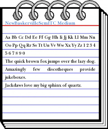 NewBaskervilleSemITC Medium Font