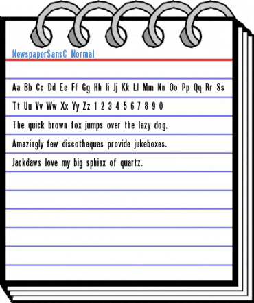 NewspaperSansC Normal Font