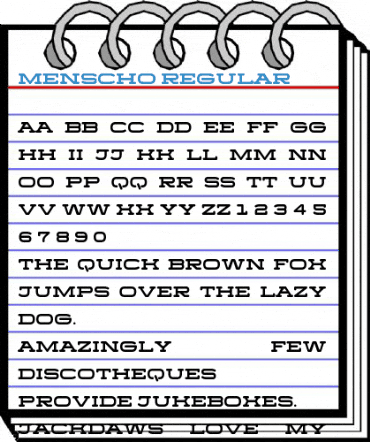Menscho Regular Font