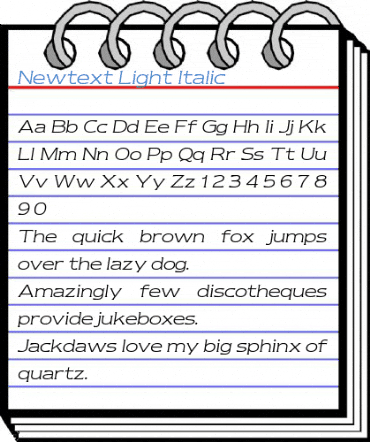 Newtext Light Font