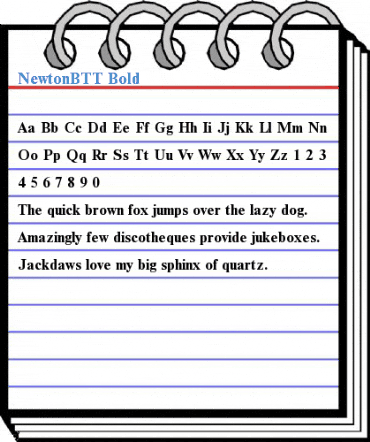 NewtonBTT Bold Font