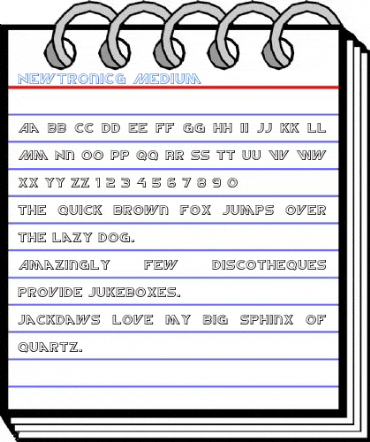NewtronICG Medium Font