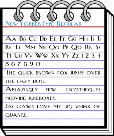 NewYorkerType Regular Font