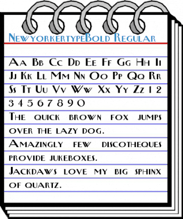 NewyorkertypeBold Regular Font