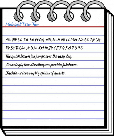 Midnight Drive Two Font