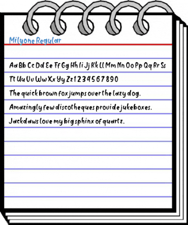 Milyone Regular Font