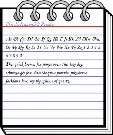 NicolasJensonSG Regular Font