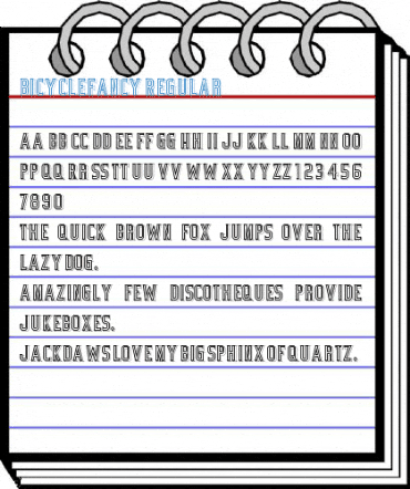 BicycleFancy Regular Font