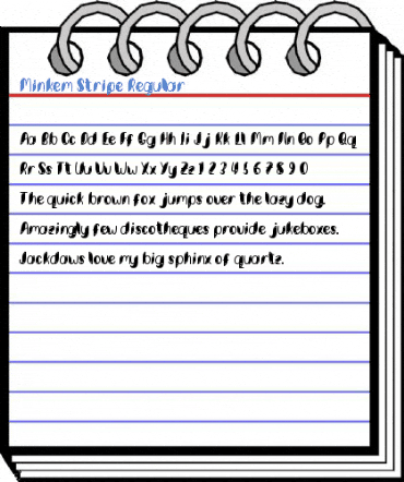 Minkem Stripe Regular Font