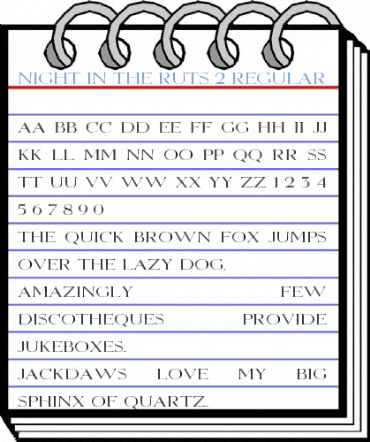 Night In The Ruts 2 Regular Font
