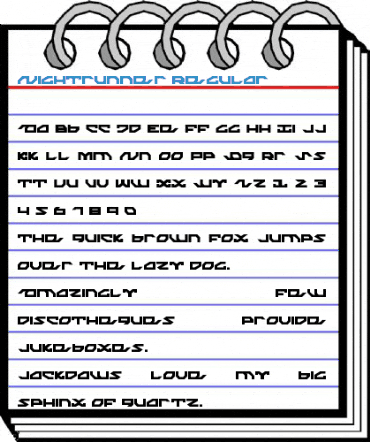 Nightrunner Regular Font