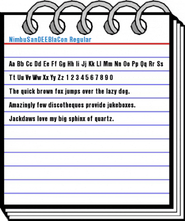 NimbuSanDEEBlaCon Regular Font