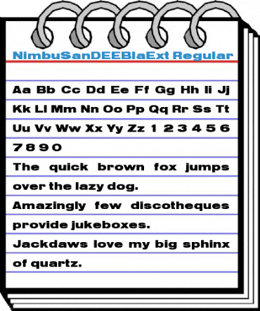 NimbuSanDEEBlaExt Regular Font