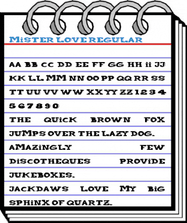 Mister Love Regular Font
