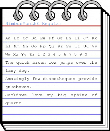 NimbusMonLEE Regular Font