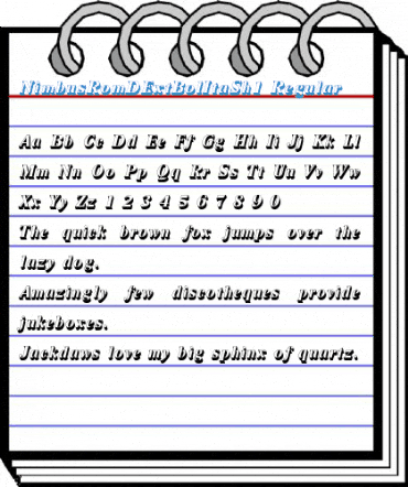 NimbusRomDExtBolItaSh1 Regular Font