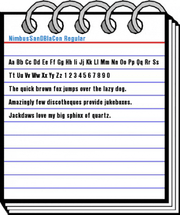 NimbusSanDBlaCon Regular Font