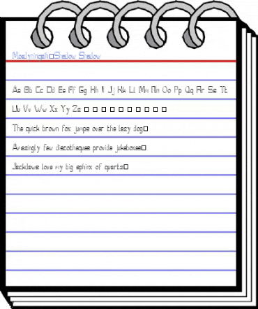 Moedyningsih_Shadow Shadow Font