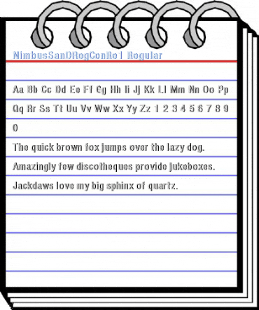 NimbusSanDRegConRe1 Regular Font