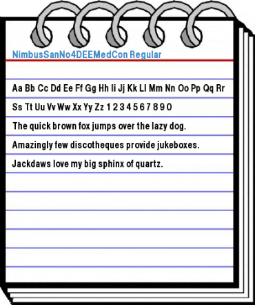 NimbusSanNo4DEEMedCon Regular Font