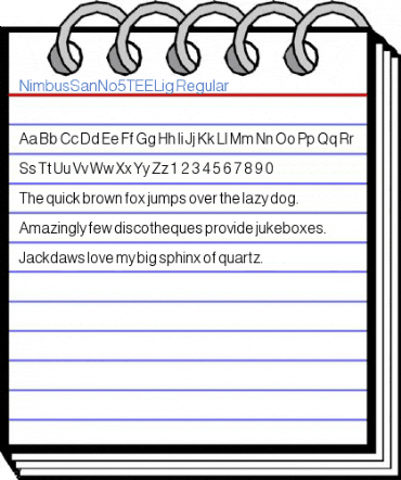 NimbusSanNo5TEELig Regular Font
