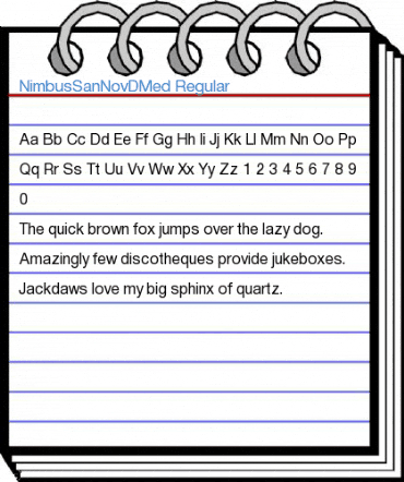 NimbusSanNovDMed Regular Font