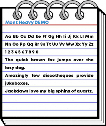 Mont Heavy DEMO Font