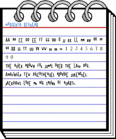 MORGENTA Regular Font