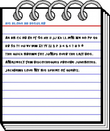 Big Bloke BB Regular Font