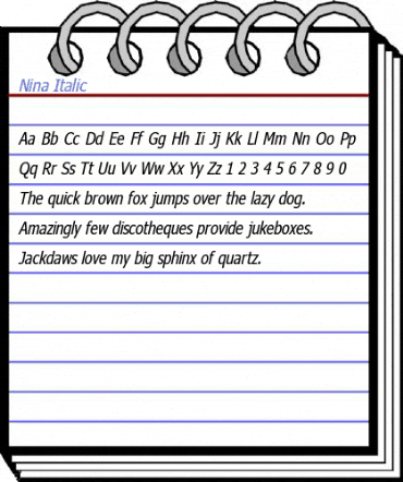 Nina Italic Font