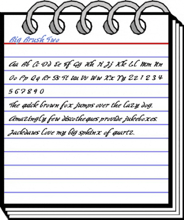 Big Brush Two Font