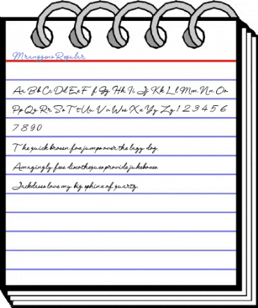 Mranggens Regular Font