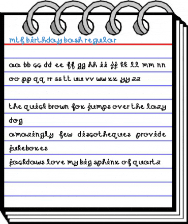 MTF Birthday Bash Regular Font