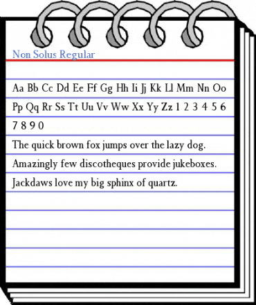 Non Solus Regular Font
