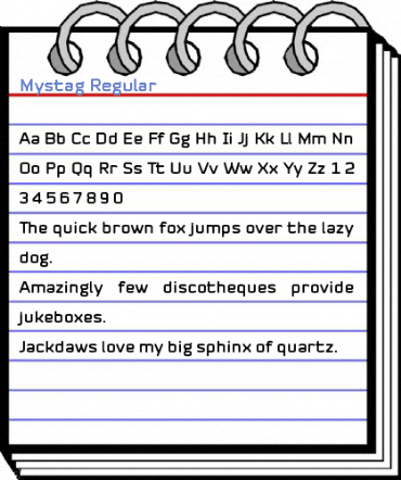 Mystag Regular Font