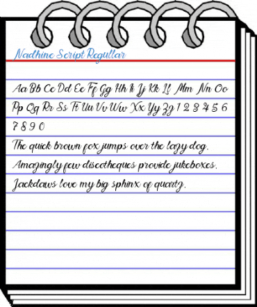 Nadhine Script Font