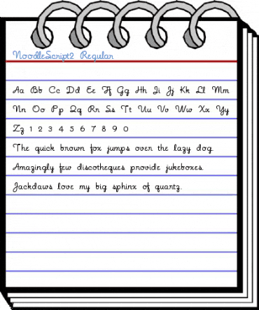NoodleScript2 Regular Font