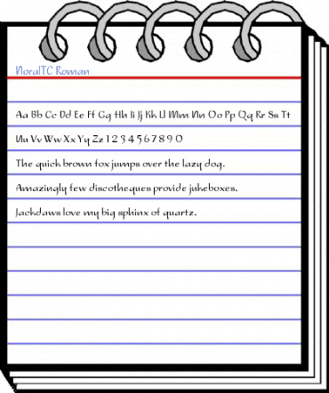 NoraITC Roman Font