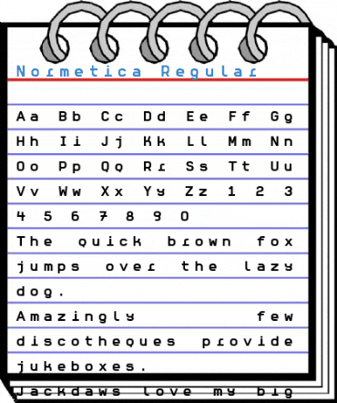 Normetica Regular Font