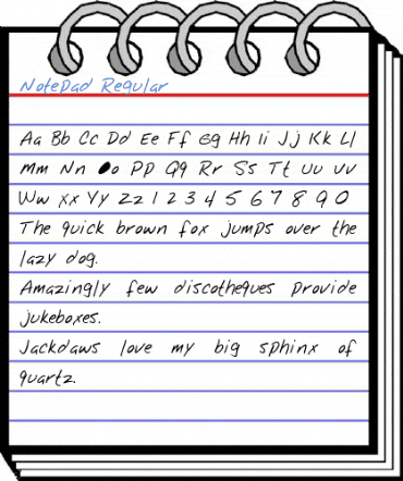 Notepad Regular Font