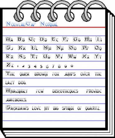 NouveauCap Normal Font