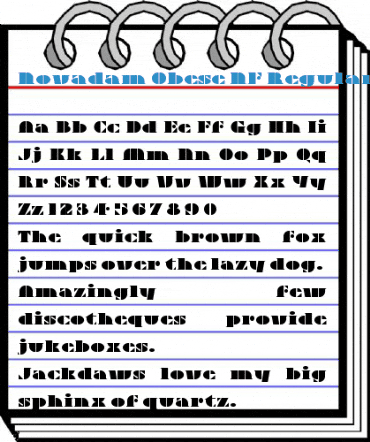 Novadam Obese NF Font