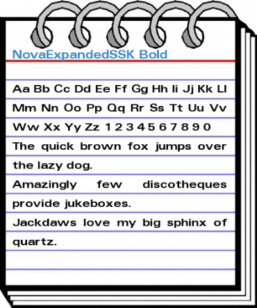 NovaExpandedSSK Font