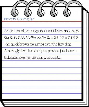 Novelty DB Regular Font