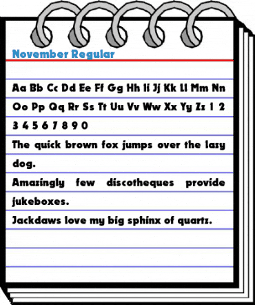 November Regular Font