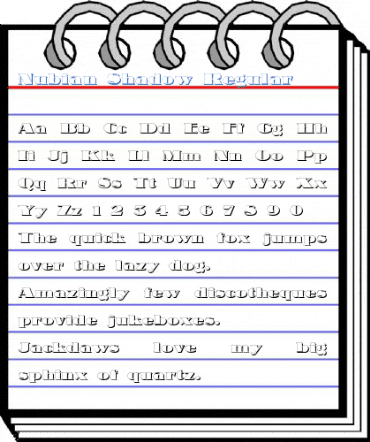 Nubian Shadow Font